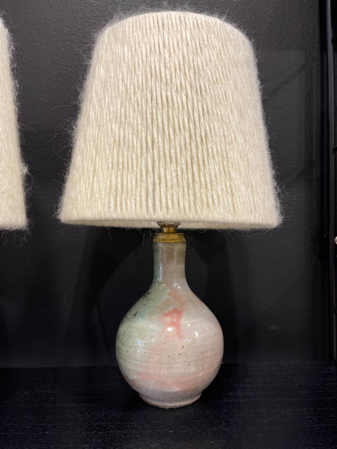 Paire de lampe céramique 1960