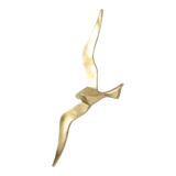 Mid Century Brass Seagull Bird Wall Decoration 35cm