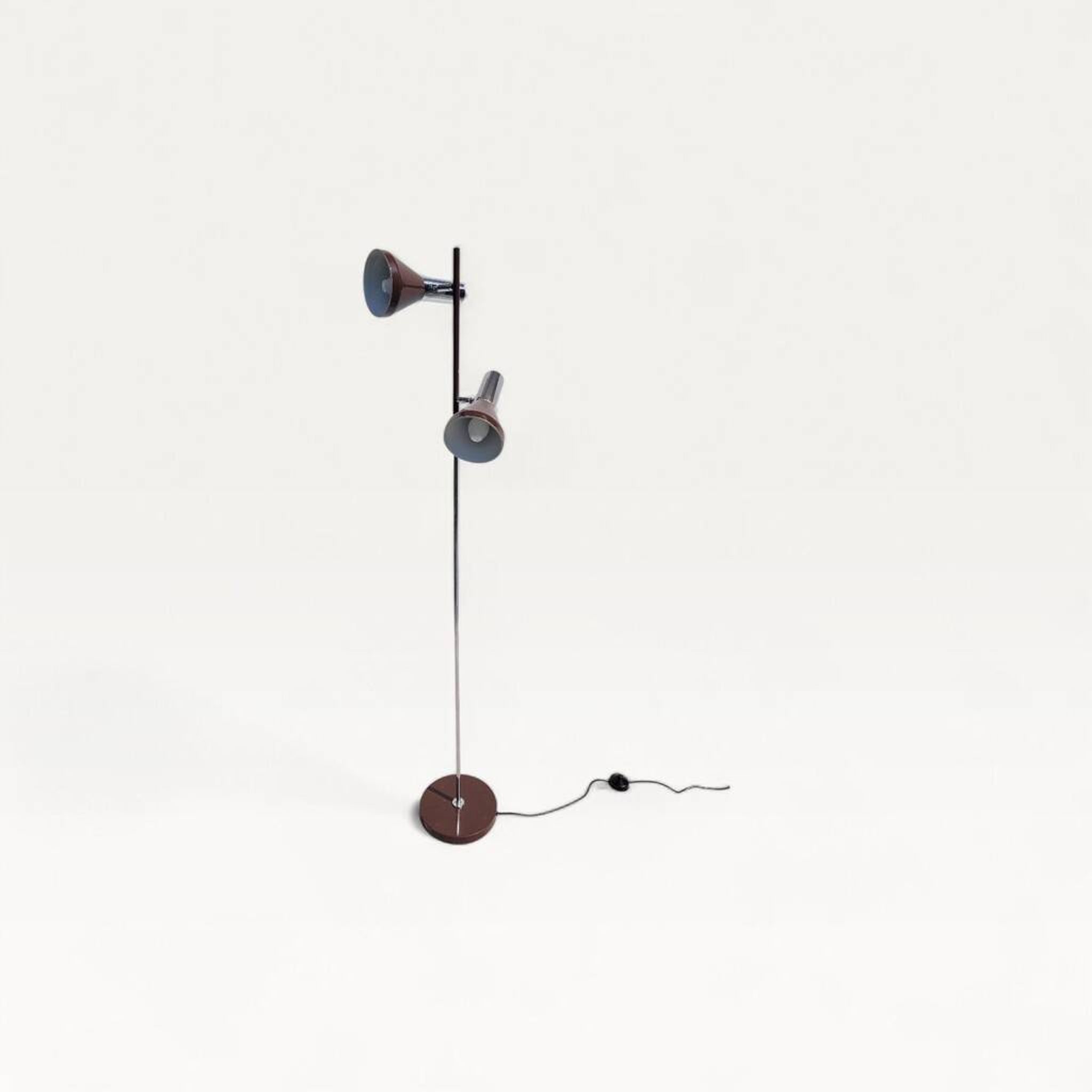 Double spot floor lamp Koch & Lowy 1970