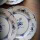 Set 6 flat plates Echt Kobalt
