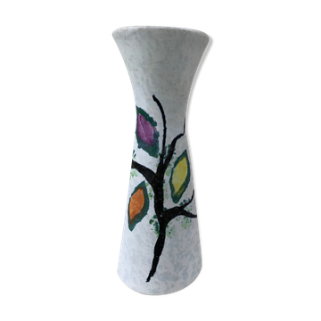 Enamelled ceramic vase made in germany design and vintage