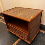 Dal Vera rattan and bamboo bedside table