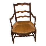 Fauteuil Provençal paillé - XVII eme siècle