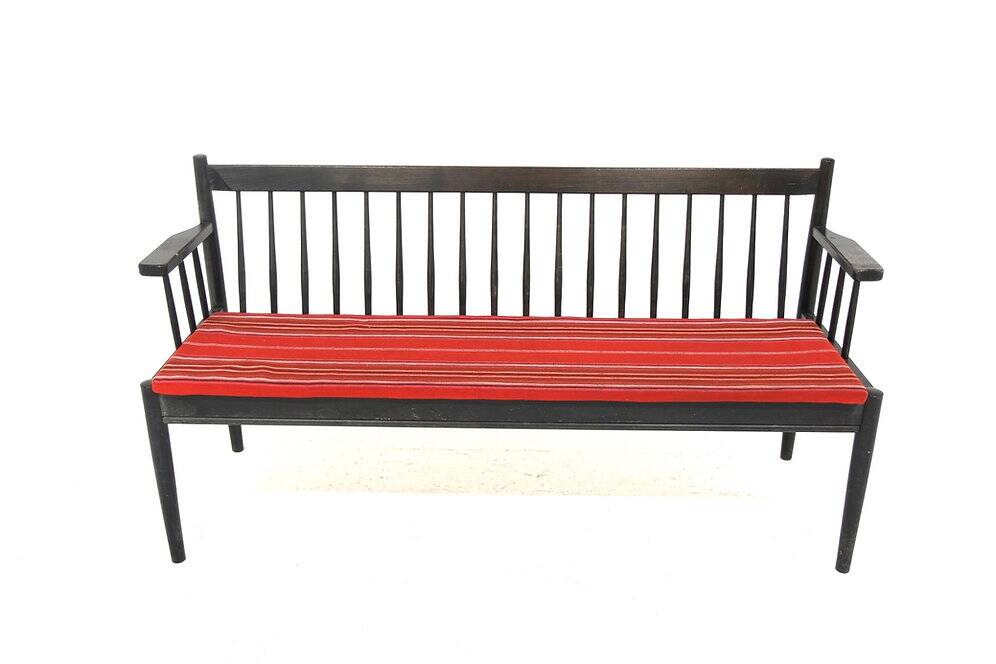 Scandinavian beech bench, Nesto, Sweden, 1970