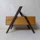 Worker wooden box vintage quilt compass feet