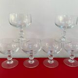 Set of 6 champagne or ice cream bowls