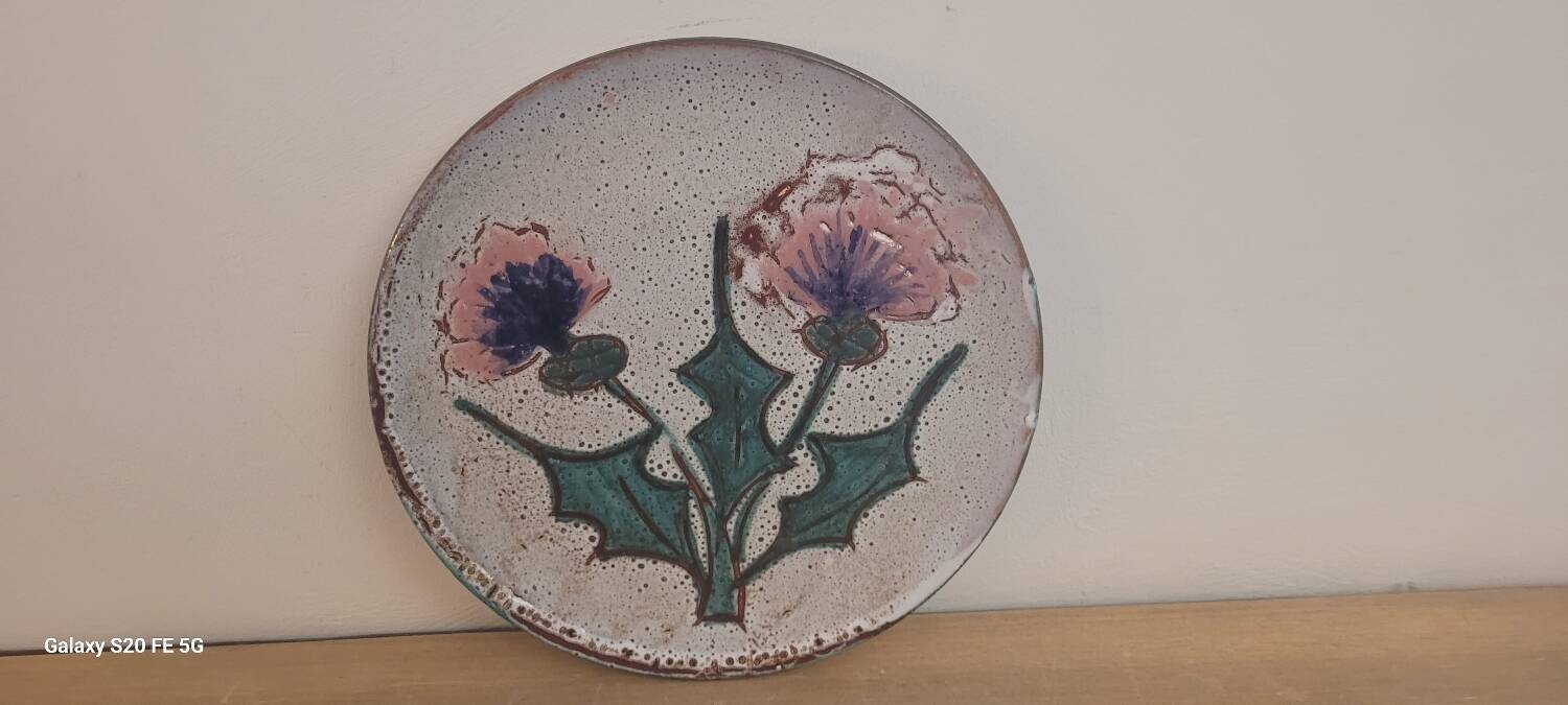 Assiettes Felix Céram Vallauris 60's