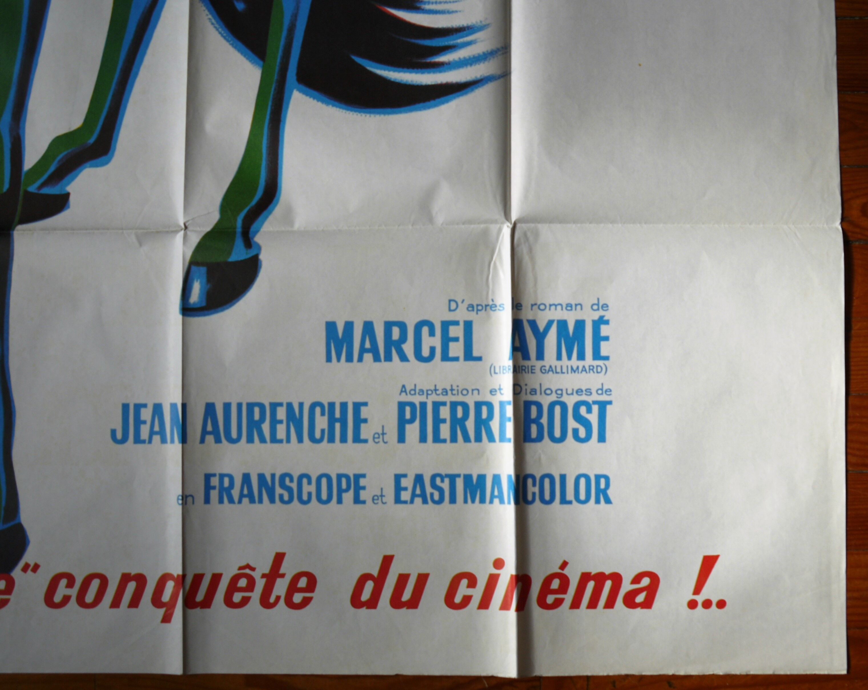 THE Green Mare - Original movie poster - Bourvil