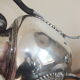 Coffee service 3 pieces old empire style in silver metal