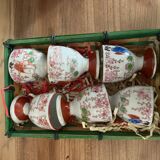 Set of 6 Vintage Japanese Egg Cups