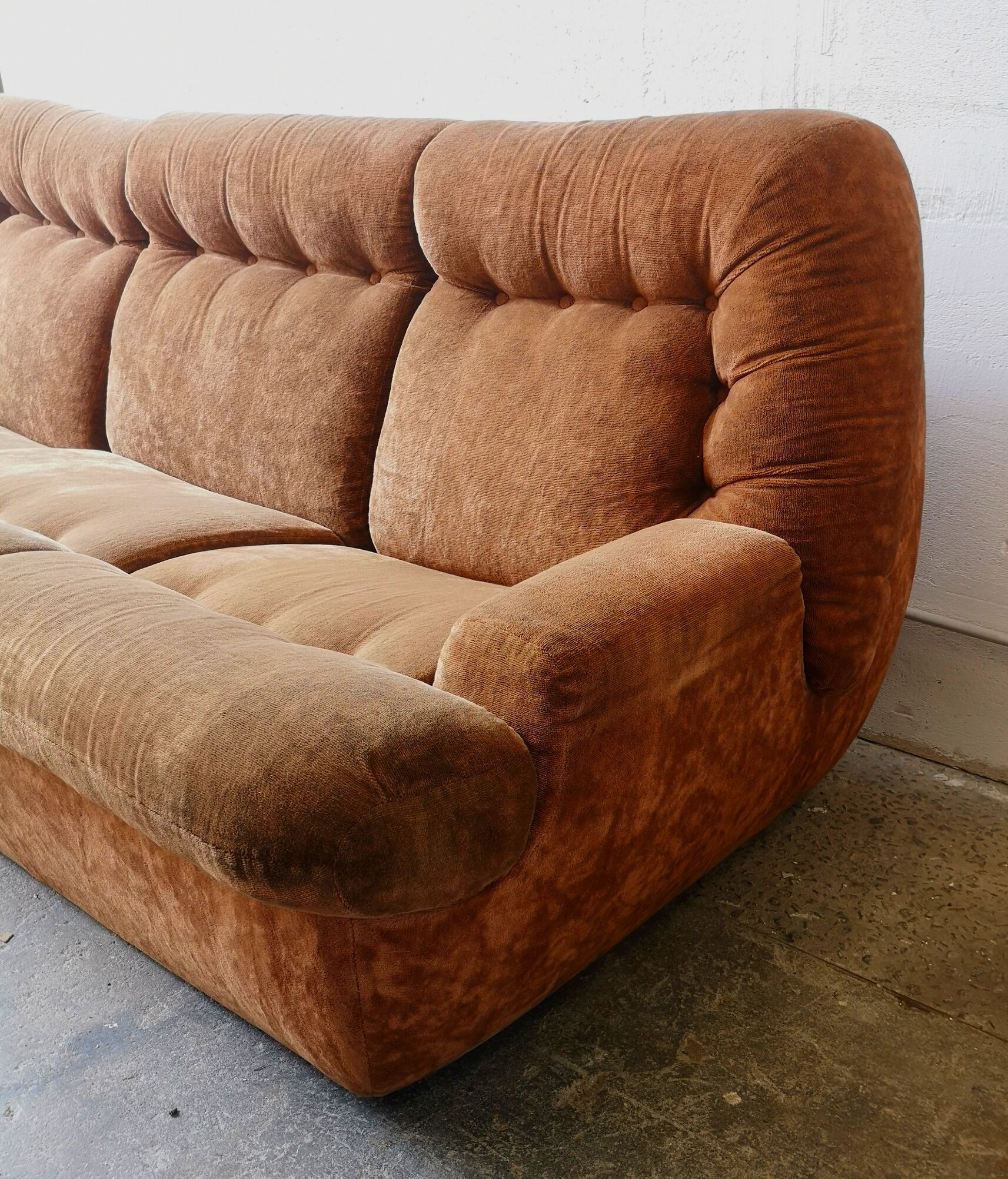 Vintage velvet sofa