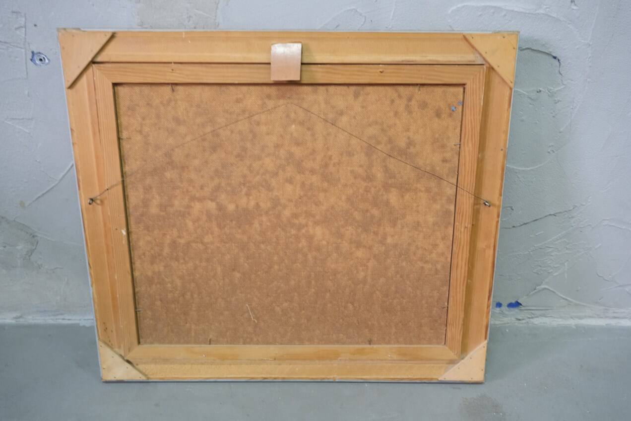 Gunnar Ekdahl,  Swedish Modern Landscape, Oil on Panel, 1960s, Framed