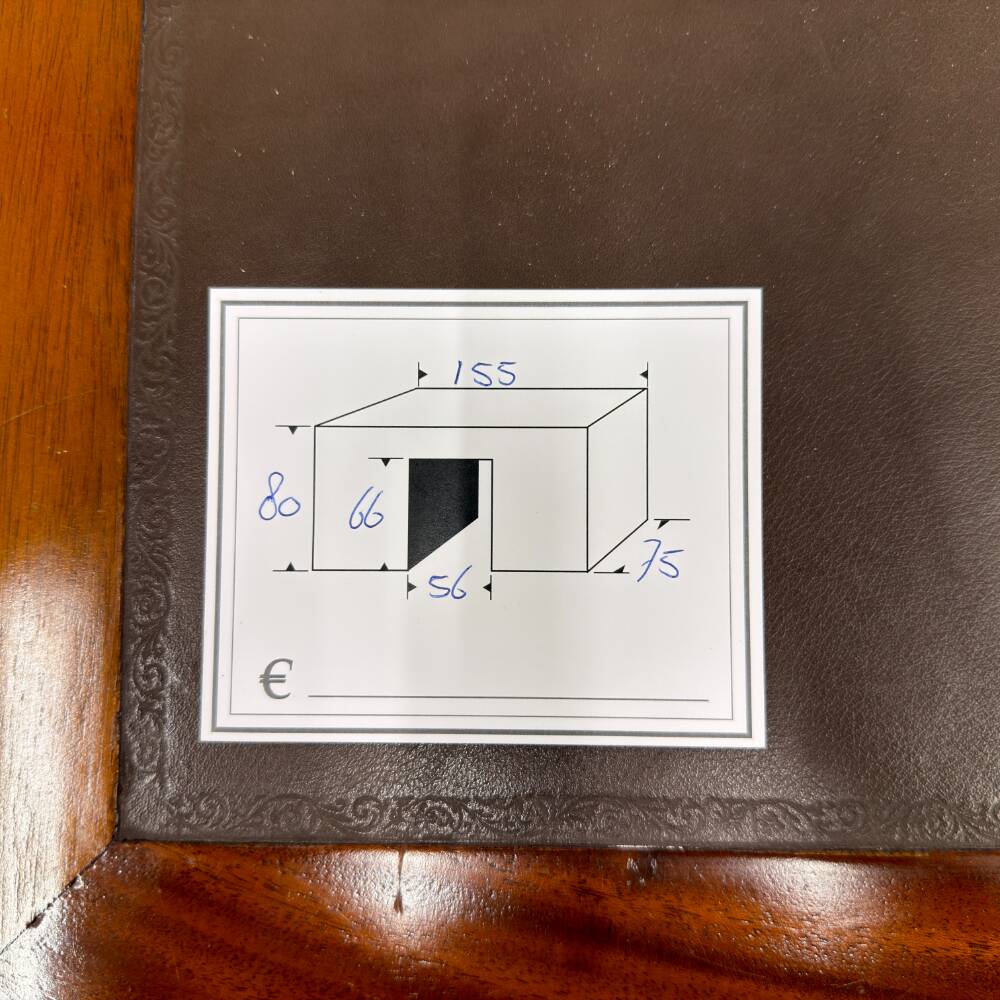 Classic English Desk Brown Leather