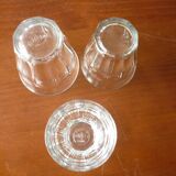 3 transparent Duralex lenses