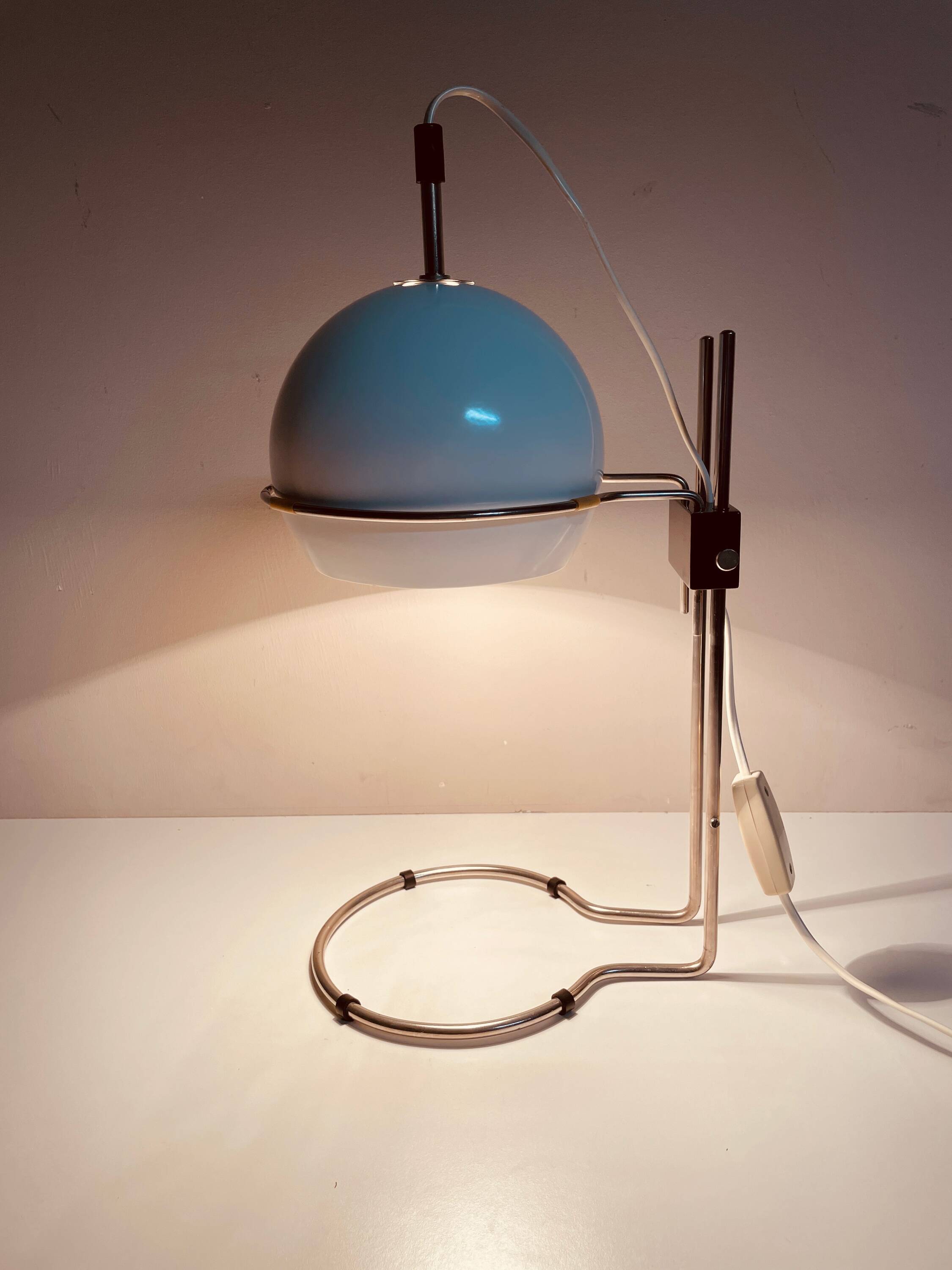 White Table Lamp Polam-Radom, 1970s