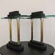 Paire de lampes de banquier style Memphis attribuées à Robert Sonneman 1980s