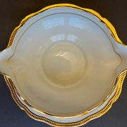 Chapus Limoges porcelain gravy boat