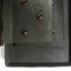 A set of solid 1970s Brutalist pull handles with letter slot and doorbell