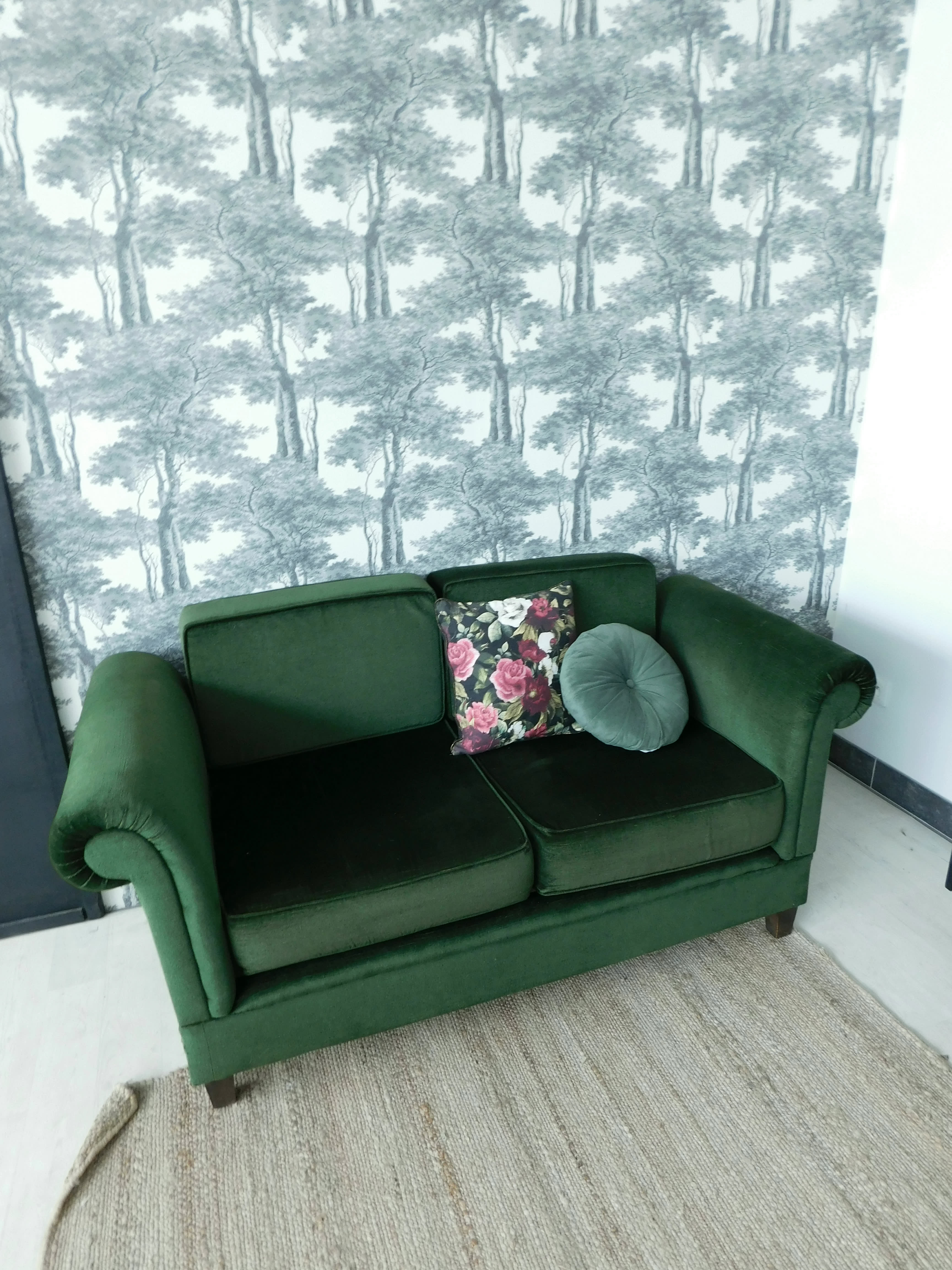 Vintage green couch