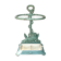 Enameled cast iron umbrella stand from the early 20th century
