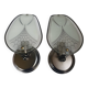Pair of vintage art deco style glass wall sconces