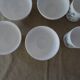 Set of 4 bowls and 2 mugs veronica arcopal small vintage blue flowers