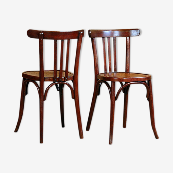 Paire de chaises bistrot Baumann de 1935