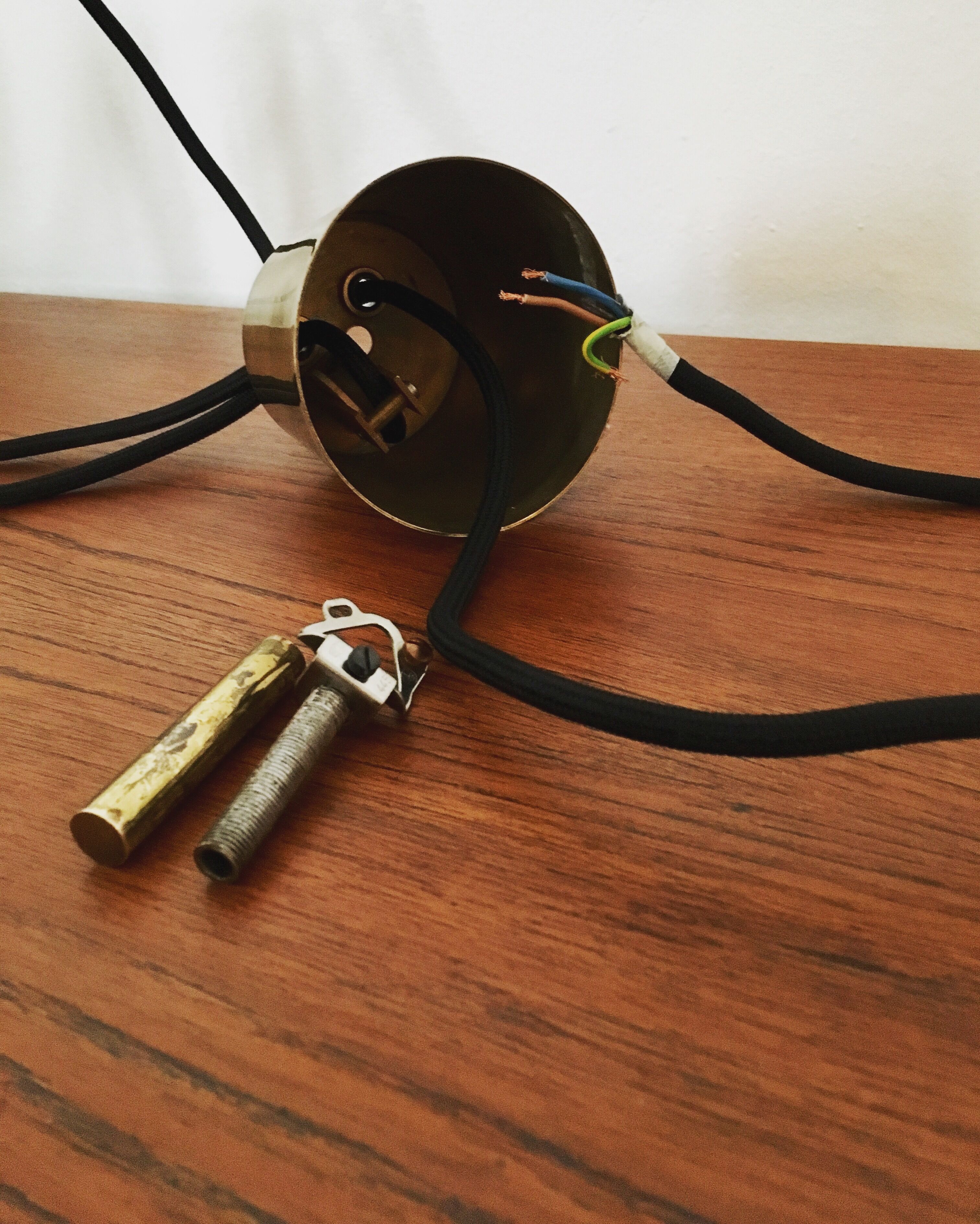Mid Century Modern Fusijama brass pendant lamp by Th. Valentier