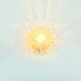 Mid-Century Modern Amber Bubble Glass Wall Light by Helena Tynell, 1960s