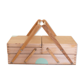 Beech sewing basket
