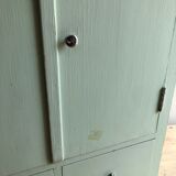 Patinated medicine cabinet