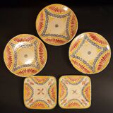 5 Henriot Quimper saucers or plates