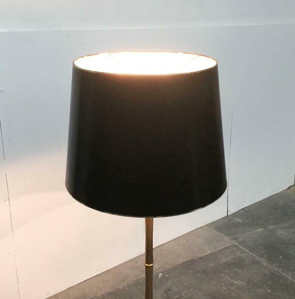 Hollywood Regency bamboo floor lamp by Ingo Maurer for M Design, 1960s.