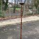 Lampadaire vintage France en bois massif sculpté