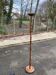 Vintage floor lamp France in carved solid wood