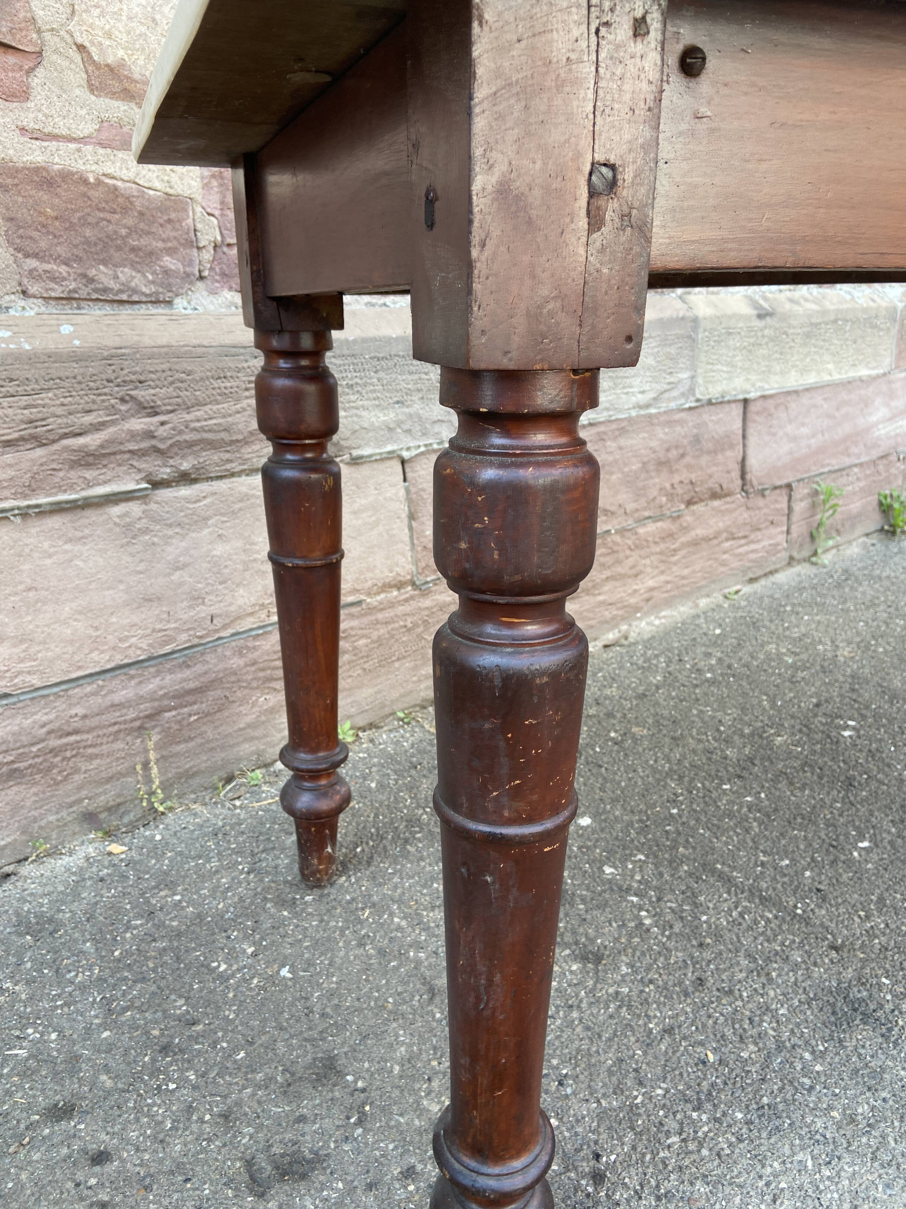Vintage brasserie table