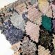 Tapis berbère marocain Boucherouite vintage, 163x125cm