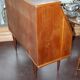 Office, Scandinavian slope secretary, satin wood and teak plating.