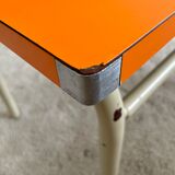 Small children's table in formica orange