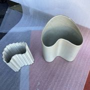 Pair of contemporary designer vases by Bloomingville