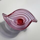 Italian Alexandrite Bowl, handmade with stripes - 1970s