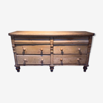 Buffet commode anglaise en sapin