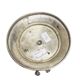 Art Deco Polish silver crystal bowl on stand, 1930s