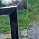 70s/80s design mirror made in Belgium