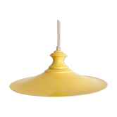 Vintage pendant lamp yellow metal