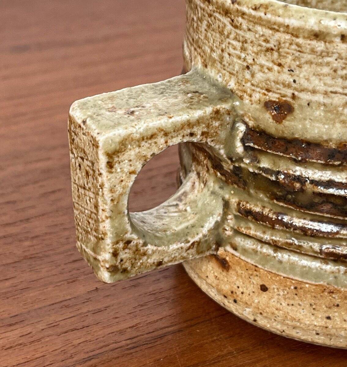 Mid-century studio pottery carafe by Tue Poulsen for Tue Keramik, 1960s.