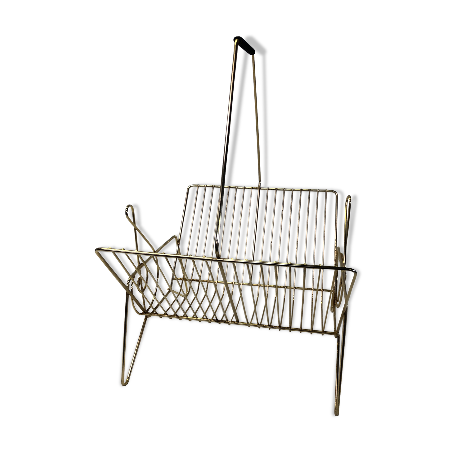 Vintage brass vinyl door