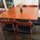 3 in 1 table with adjustable teak portfolio - “Révélation” model by Albert Ducrot - France, 1952