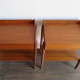 Børge Mogensen Scandinavian teak bedside tables 1950s