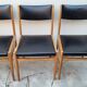 Series of 4 vintage Scandinavian chairs 1950